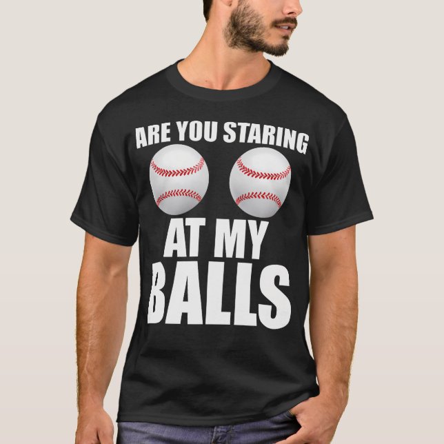 T-shirt Conception drôle de baseball (Devant)