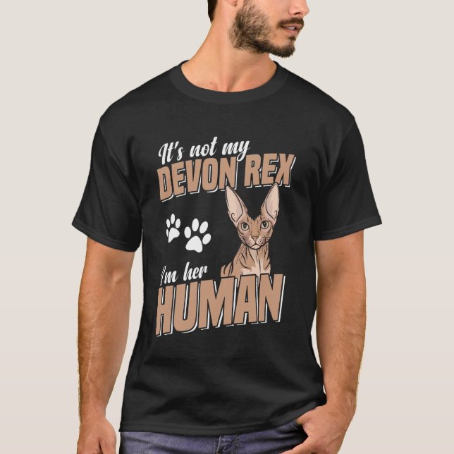 T-shirt Conception drôle de chat pixie Devon Rex pour les  (Devant)