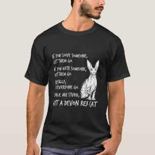 T-shirt Conception drôle de chat pixie Devon Rex pour les