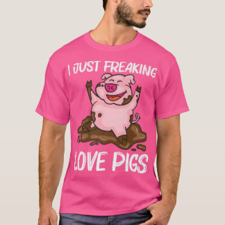 T-shirt Conception Drôle De Cochon Pour Hommes Femmes Ferm