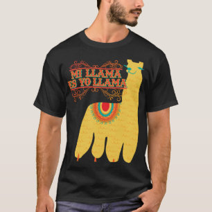 T-shirt Conception drôle de lama parlant mexicain pour fem