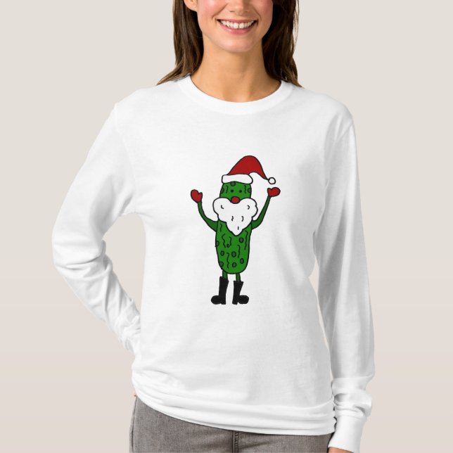 T-shirt Conception drôle de Noël du père noël de conserves (Devant)