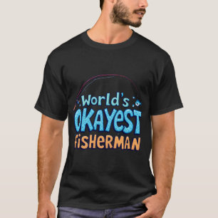T-shirt Conception drôle de pêcheur moyennement doué du mo