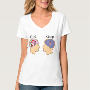 T-shirt Conception drôle de type de la fille V