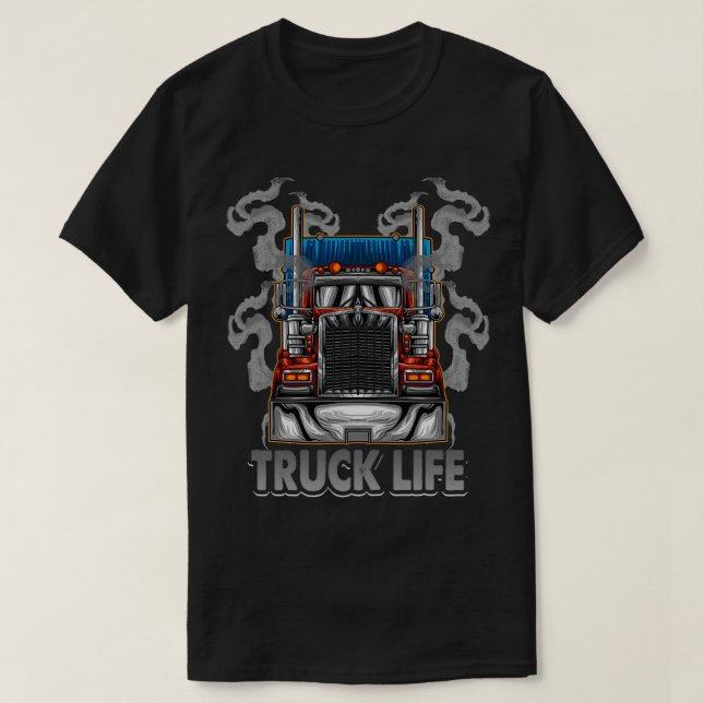 T-shirt Conception du camion Vie (Design devant)