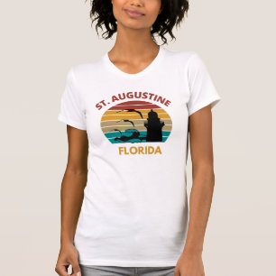 T-shirt Conception du coucher de soleil rétro St Augustin