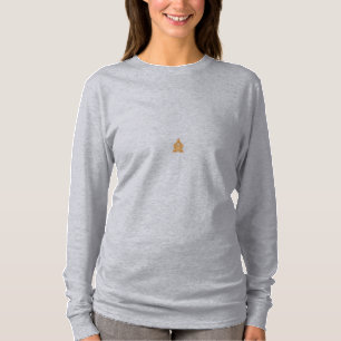 T-shirt Conception du crâne floral Motif gothique rouge