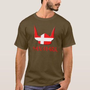 T-shirt Conception du Danemark Danmark de drapeau de