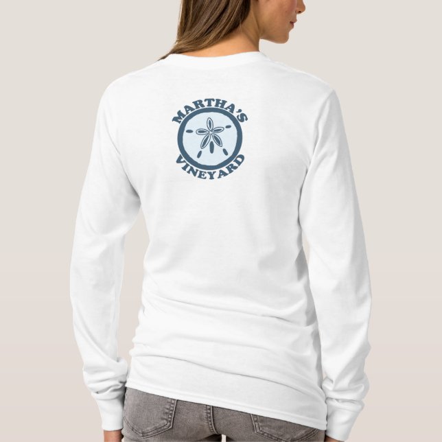 T-shirt Conception du "dollar de sable" de Martha's (Dos)