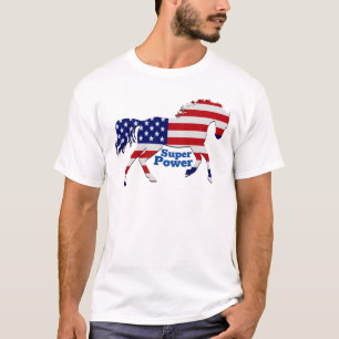 T-shirt Conception du drapeau américain