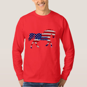 T-shirt Conception du drapeau américain