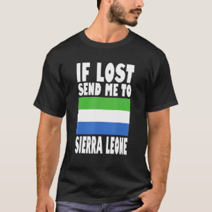 T-shirt Conception du drapeau de la Sierra Leone  En cas d