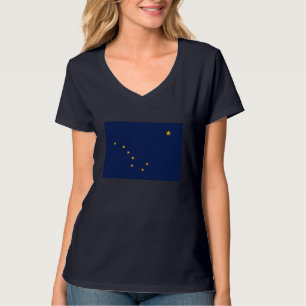 T-shirt Conception du drapeau de l'État de l'Alaska