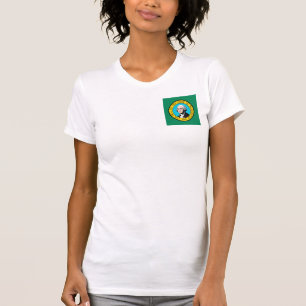 T-shirt Conception du drapeau de l'État de Washington