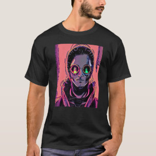 T-shirt Conception du Geek informatique Cyberpunk Hacker P