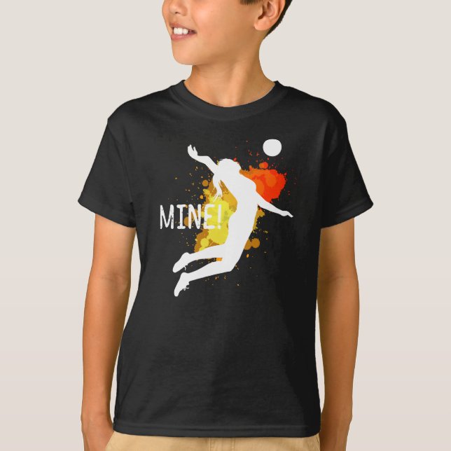 T-shirt Conception du joueur de volley-ball (Devant)