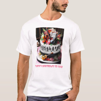 T-shirt Conception du logo de gâteau pour une fête spécial