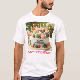 T-shirt Conception du logo de gâteau pour une fête spécial
