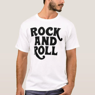 T-shirt Conception du logo de la musique rock et roll