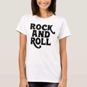 T-shirt Conception du logo de la musique rock et roll