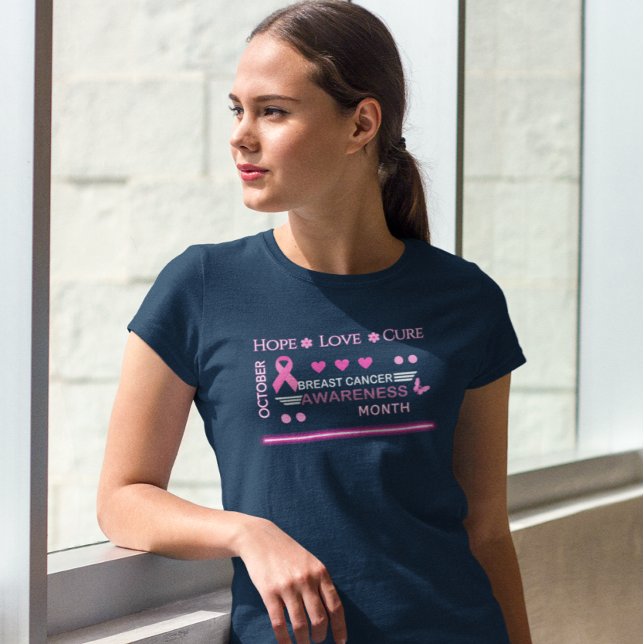T-shirt Conception du Mois de sensibilisation au cancer du (Créateur téléchargé)
