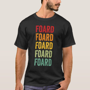 T-shirt Conception du texte Arc-en-ciel du comté de Foard