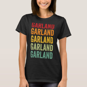 T-shirt Conception du texte arc-en-ciel du comté de Garlan