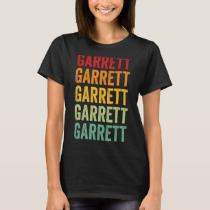 T-shirt Conception du texte arc-en-ciel du comté de Garret