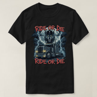 T-shirt Conception du vecteur de crâne de la route flamboy