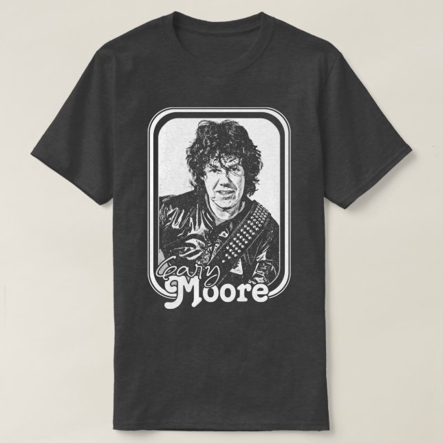 T-shirt Conception du ventilateur de style rétro Gary Moor (Design devant)