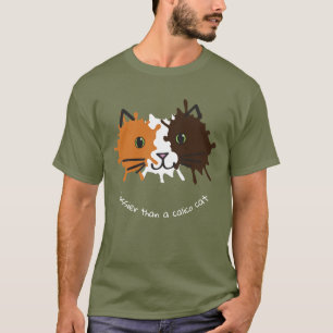 T-shirt Conception du visage de Calico Cat