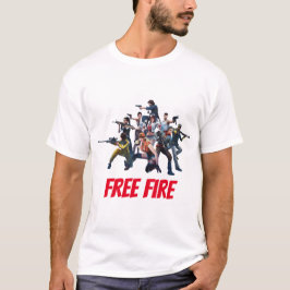 T-shirt Conception d'une chemise en feu libre