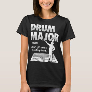 T-shirt Conception d'une définition majeure de tambour pou