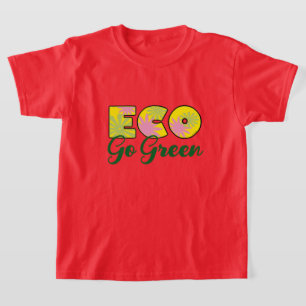 T-shirt Conception Éco Rétro Verte