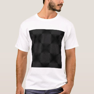 T-shirt Conception élégante et noire de cercles
