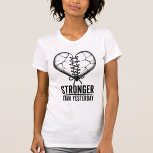 T-shirt Conception Émotionnelle Cœur Brisé
