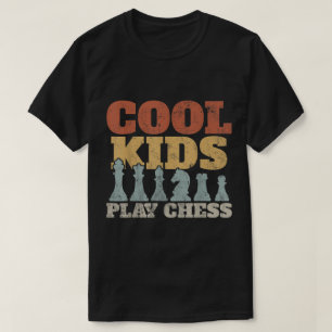 T-shirt Conception Enfants Cool Jouent aux Échecs