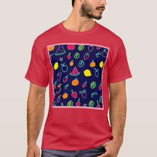 T-shirt Conception Fantaisie de Fruits Colorés