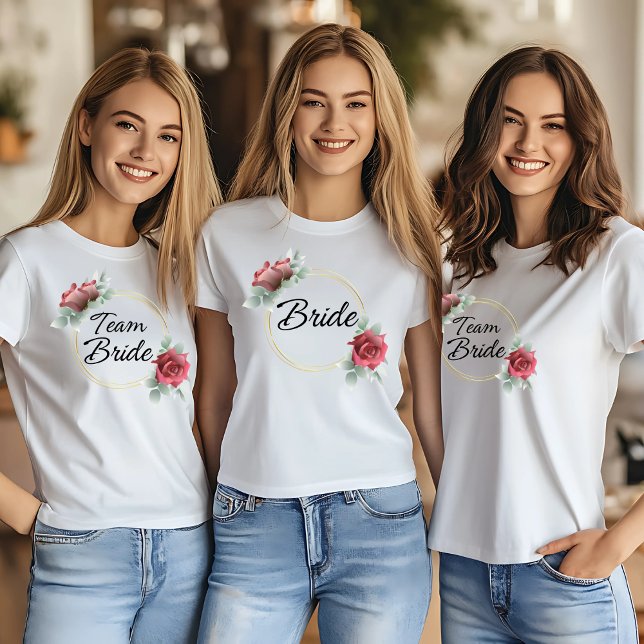 T-shirt Conception florale de mariée pour la fête de Bache (Créateur téléchargé)