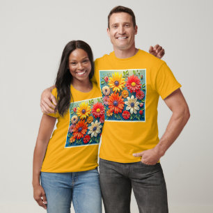 T-shirt Conception florale dynamique de l'Imaginaire