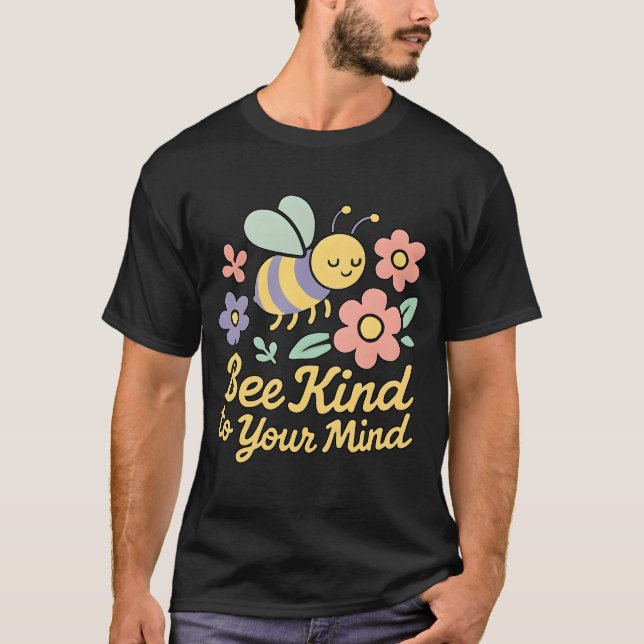 T-shirt Conception Florale Motivationnelle (Devant)