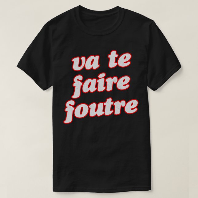 T-shirt Conception francophile française (Design devant)