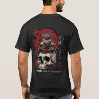 T-shirt Conception gothique de méditation de guerrier japo