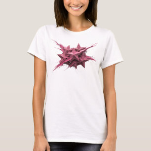 T-shirt Conception Graphique Abstraite Étoiles Roses Moder