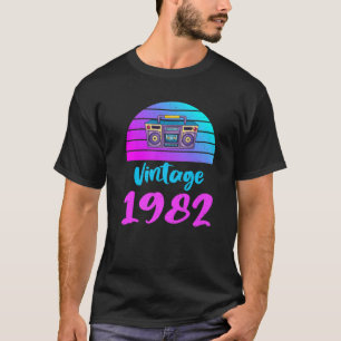 T-shirt Conception graphique d'anniversaire vintage 1982 T