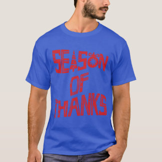 T-shirt Conception graphique de la saison de remerciements