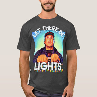 T-shirt Conception graphique de lumières de Noël drôles de