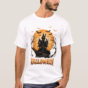 T-shirt Conception graphique de lune de chauve-souris de m
