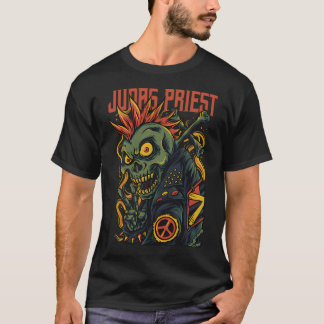 T-shirt Conception graphique Desi métal lourd visage de mo