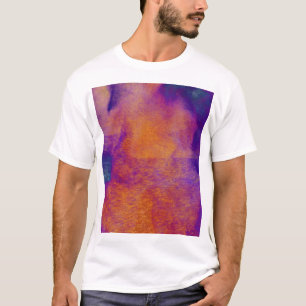 T-shirt Conception graphique moderne pourpre bleue